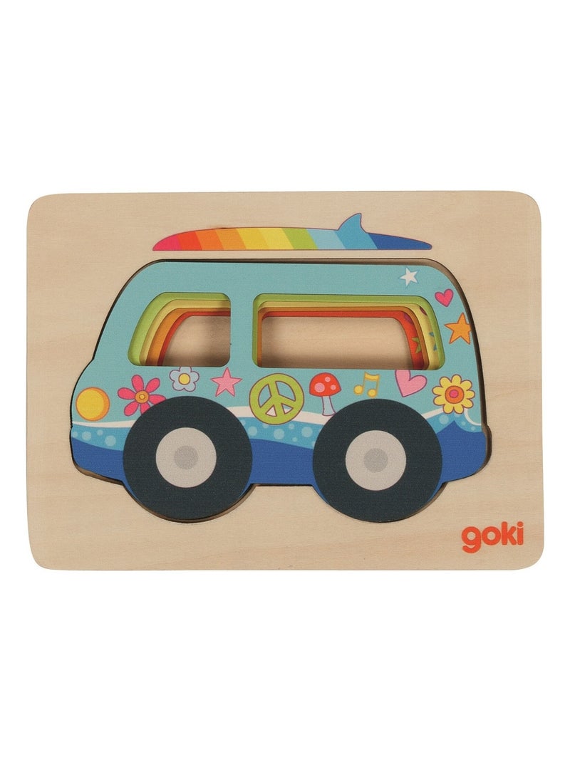 Puzzle à couches Van Bleu - Kiabi