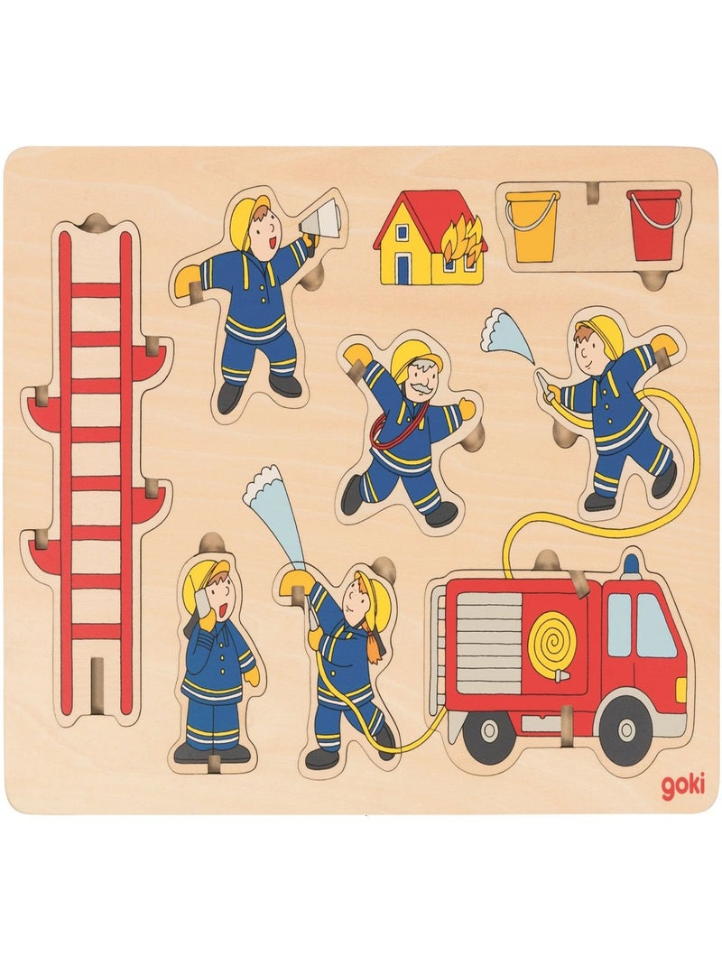 Puzzle à empiler Pompiers Beige - Kiabi