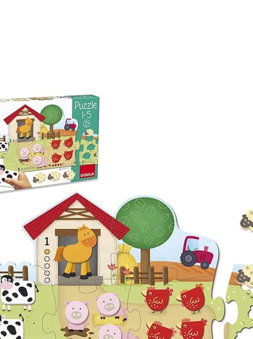 Puzzle à encastrement 1-5 (15 pièces) - Kiabi