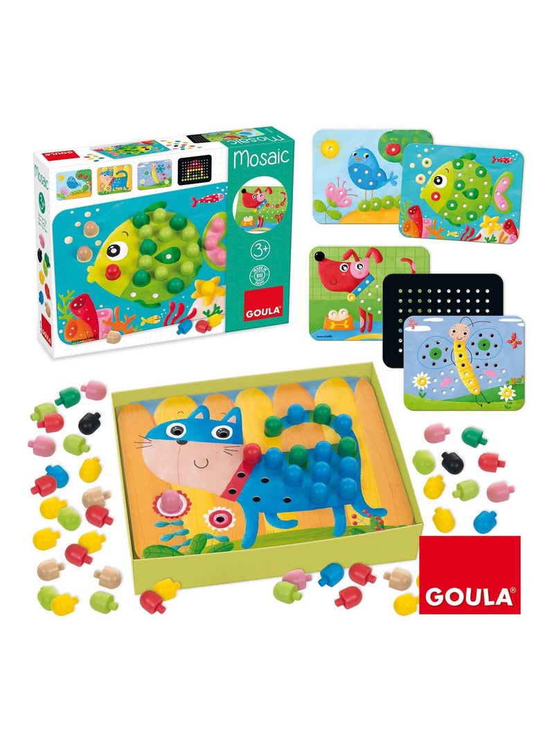 Puzzle à encastrement Mosaïque animaux N/A - Kiabi