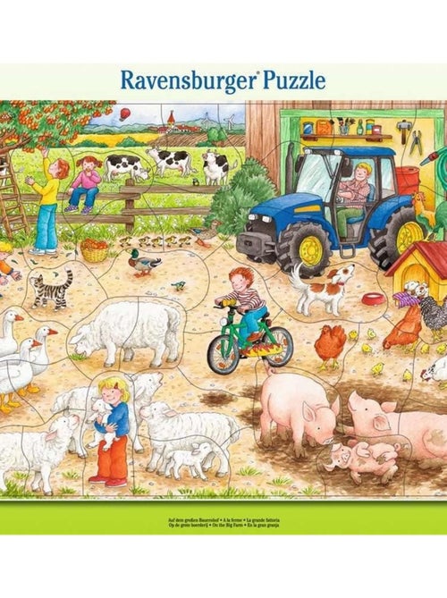 Puzzle À la ferme pour enfant - 40 piéces - Kiabi