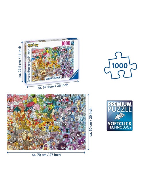 Puzzle Adulte 1000 p - Pokemon - Kiabi