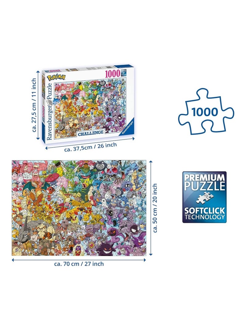 Puzzle Adulte 1000 p - Pokemon N/A - Kiabi