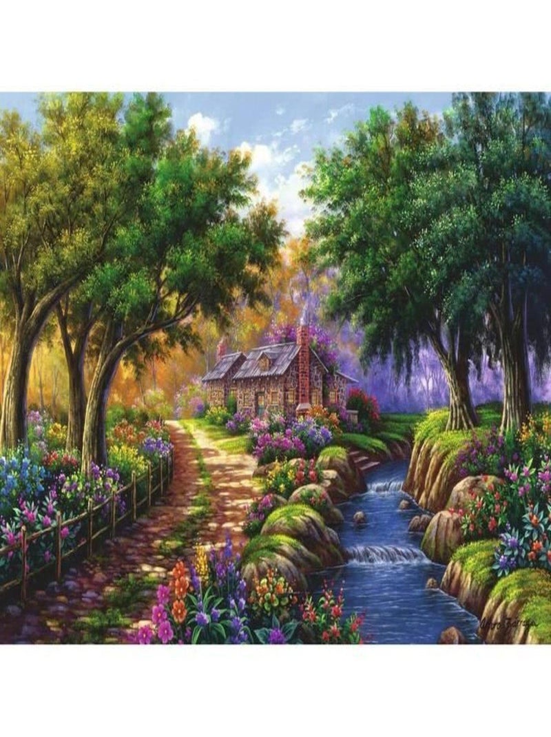 Puzzle Adulte 1500 pièces Cottage au bord de la - Ravensburger N/A - Kiabi