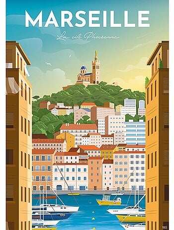 Puzzle affiche de marseille 1000 pcs