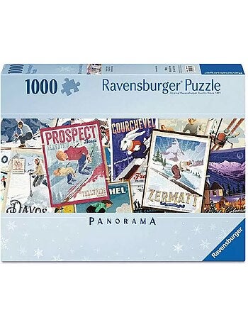 Puzzle affiches de ski vintage 1000 pcs