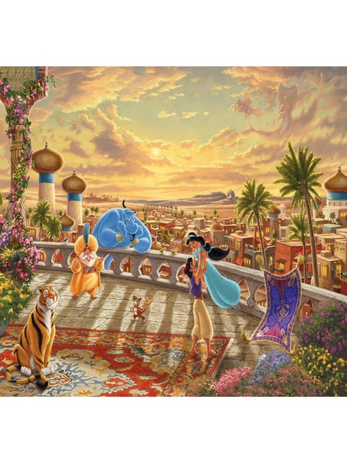 Puzzle Aladdin et Jasmine dansent 1000 pcs - Kiabi