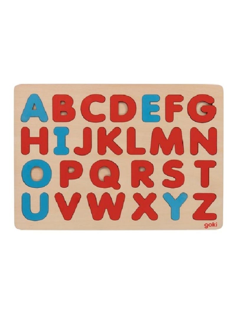 Puzzle alphabet, méthode Montessori Rouge - Kiabi