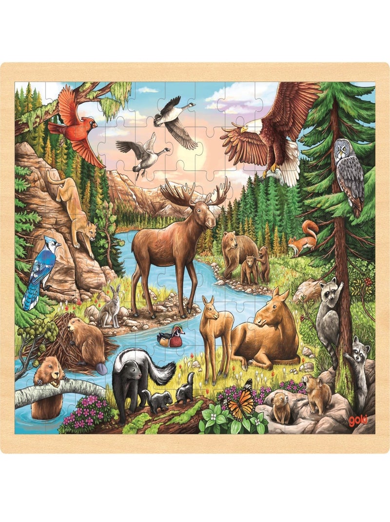 Puzzle Animaux d'Amérique du Nord N/A - Kiabi