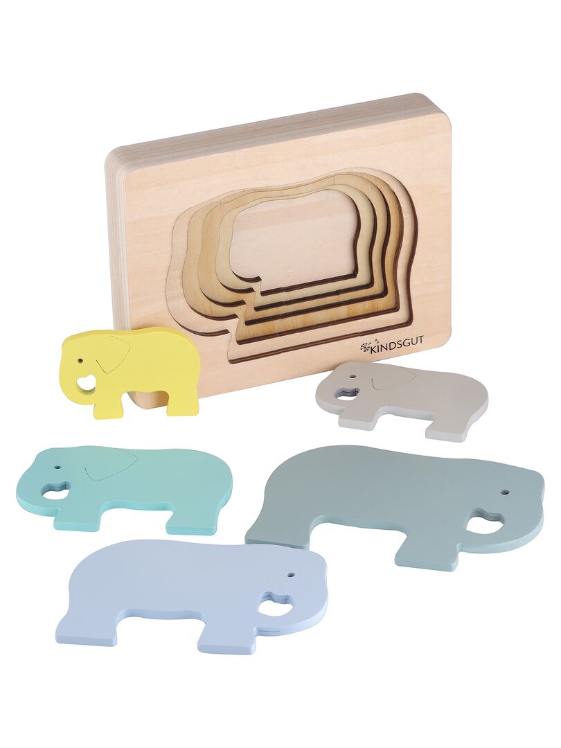 Universal - (# A3 Elephant) Puzzle en bois Puzzle pour animaux Série de  jeux éducatifs pour adultes et enfants Jouets - Animaux - Rue du Commerce