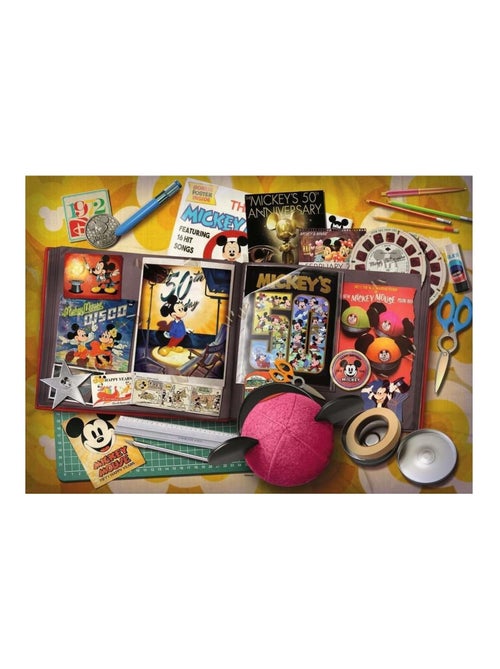 Puzzle Anniversaire de Mickey 1970 - 1000 pièces - Kiabi