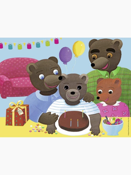 Puzzle Anniversaire Petit Ours Brun 30 pcs - Kiabi