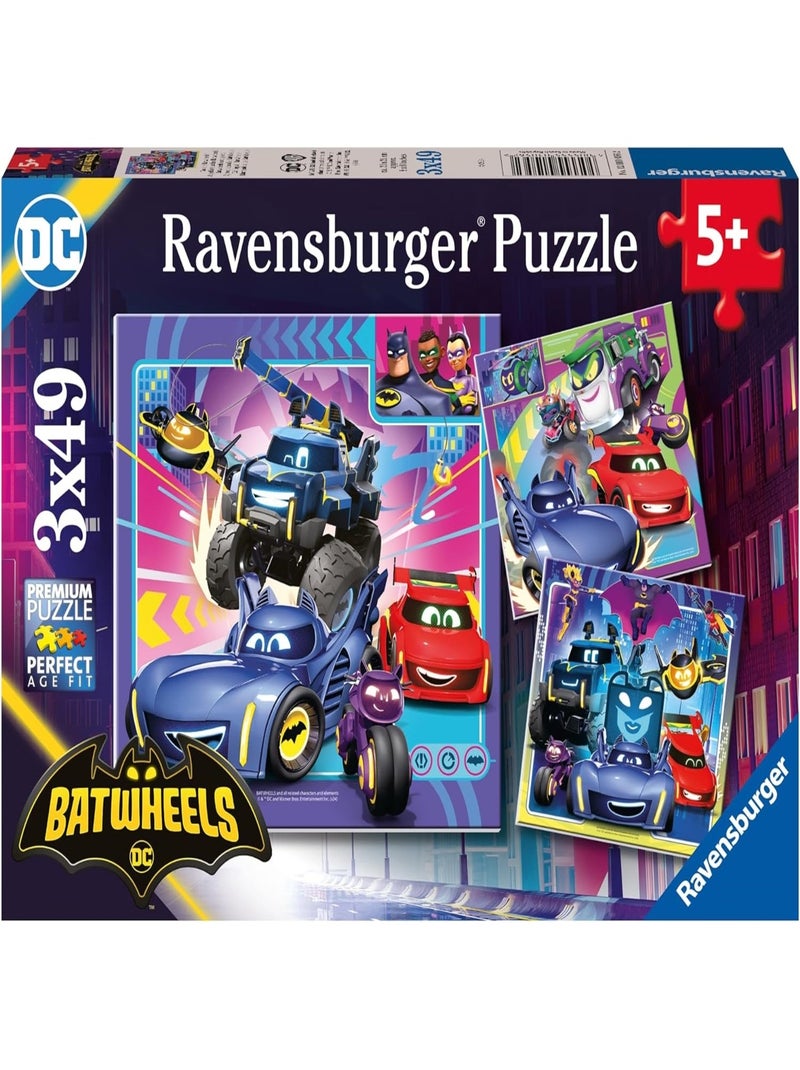 Puzzle Appel à tous les Batwheels 3x49 pcs N/A - Kiabi