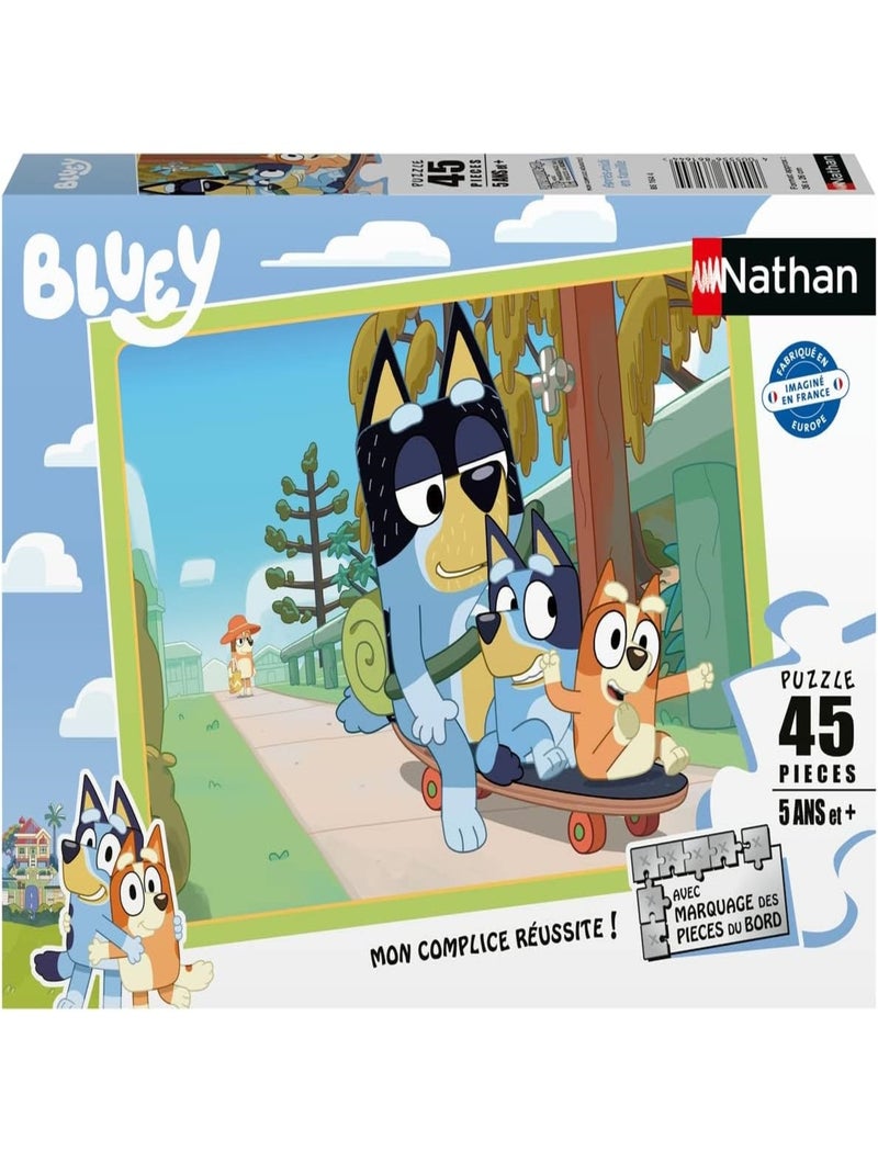 Puzzle Après-midi en famille Bluey 45 pcs N/A - Kiabi