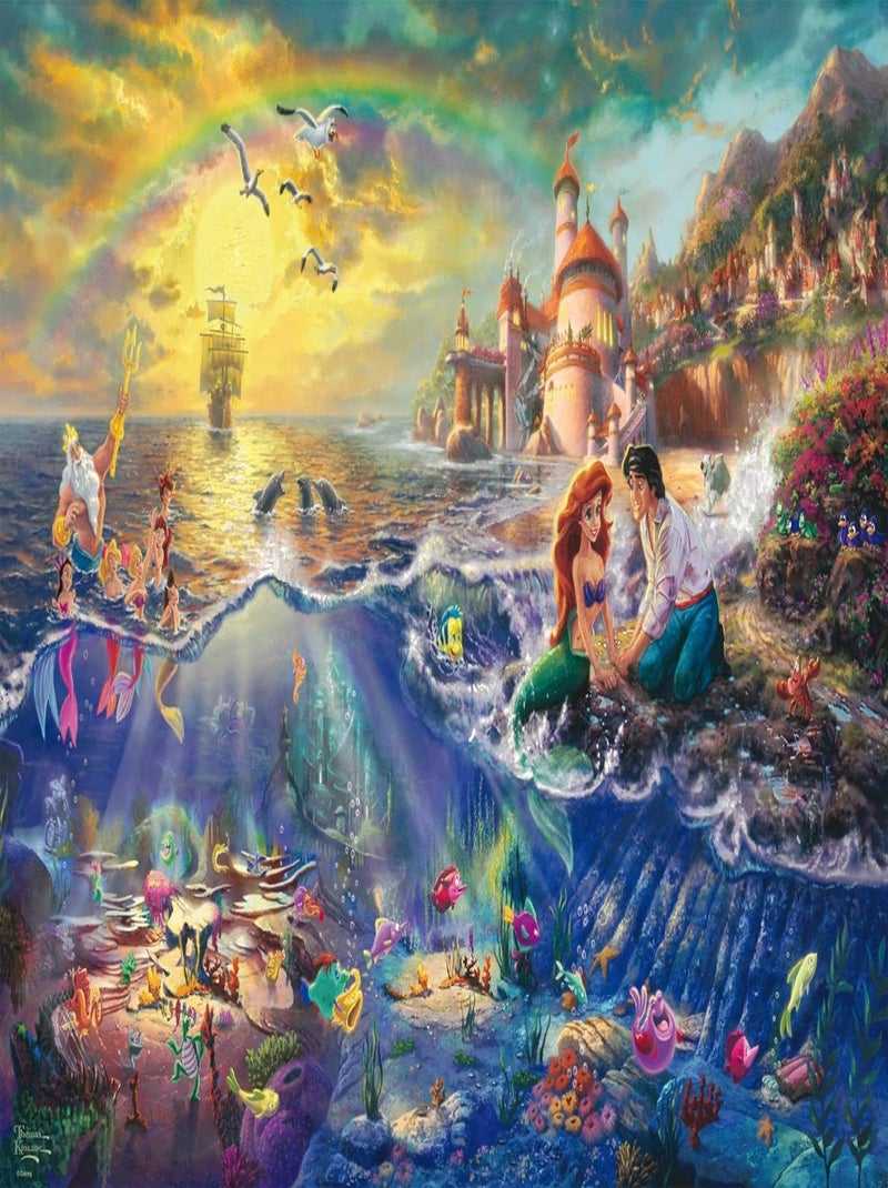 Puzzle Ariel la petite sirène 1000 pcs N/A - Kiabi
