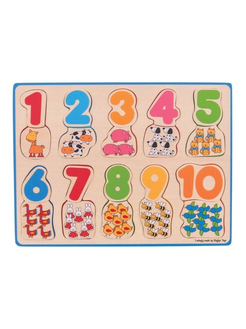 Puzzle association chiffres et couleurs - Kiabi