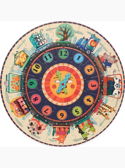 Puzzle auto-correcteur horloge - Kiabi