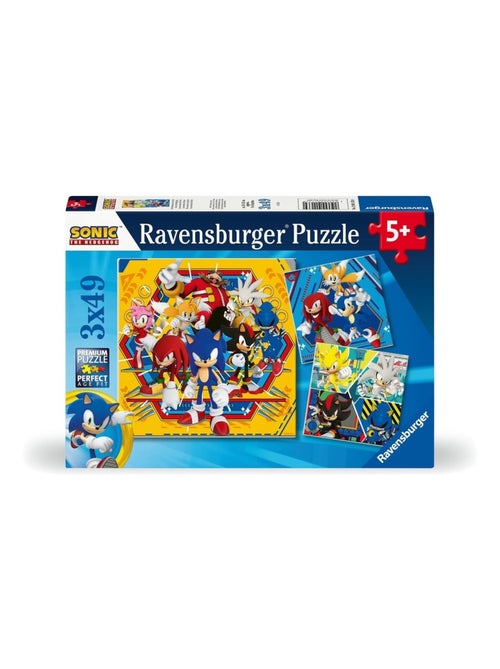 Puzzle Aventures de Sonic 3x49 pcs - Kiabi