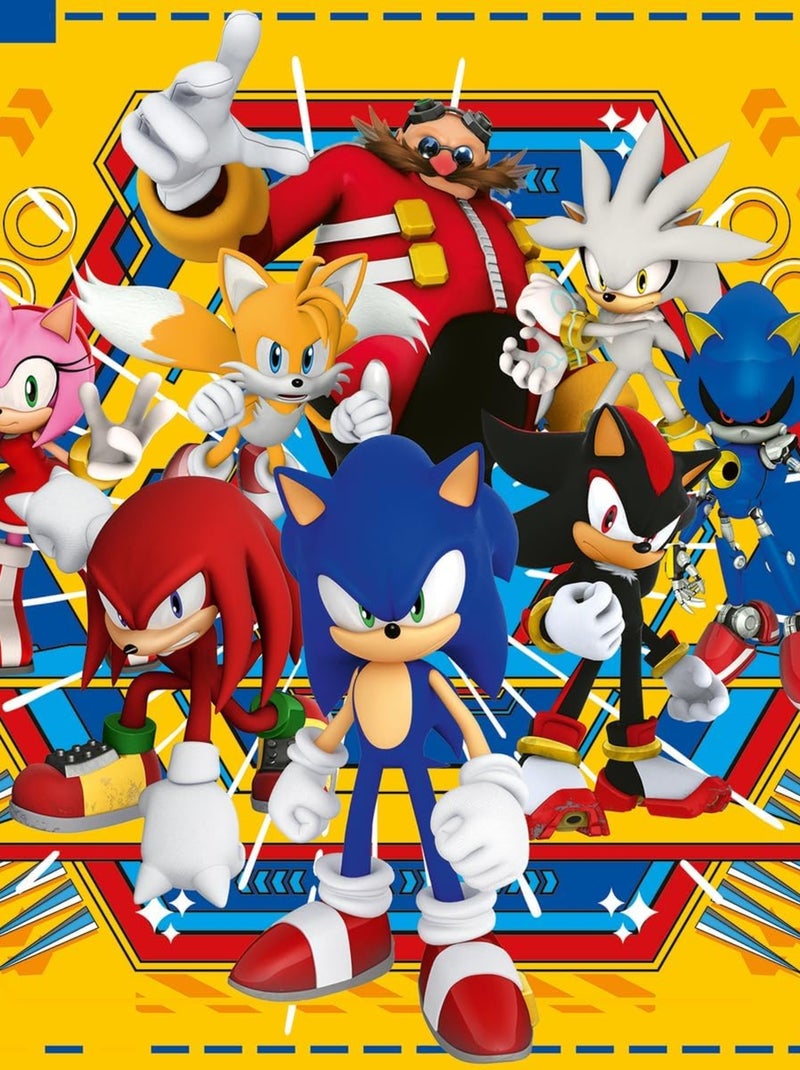 Puzzle Aventures de Sonic 3x49 pcs N/A - Kiabi