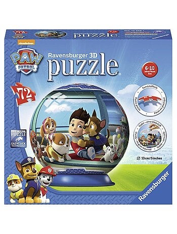 Puzzle Ball 3D 72 pièces : Pat'Patrouille (Paw Patrol)