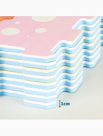 Puzzle bébé licorne tapis 8 pièces caoutchouc eva c'baby