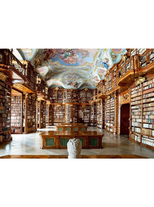 Puzzle bibliothèque de l'abbaye de st florian 1000 pcs - Kiabi