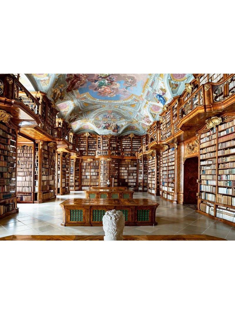 Puzzle bibliothèque de l'abbaye de st florian 1000 pcs N/A - Kiabi
