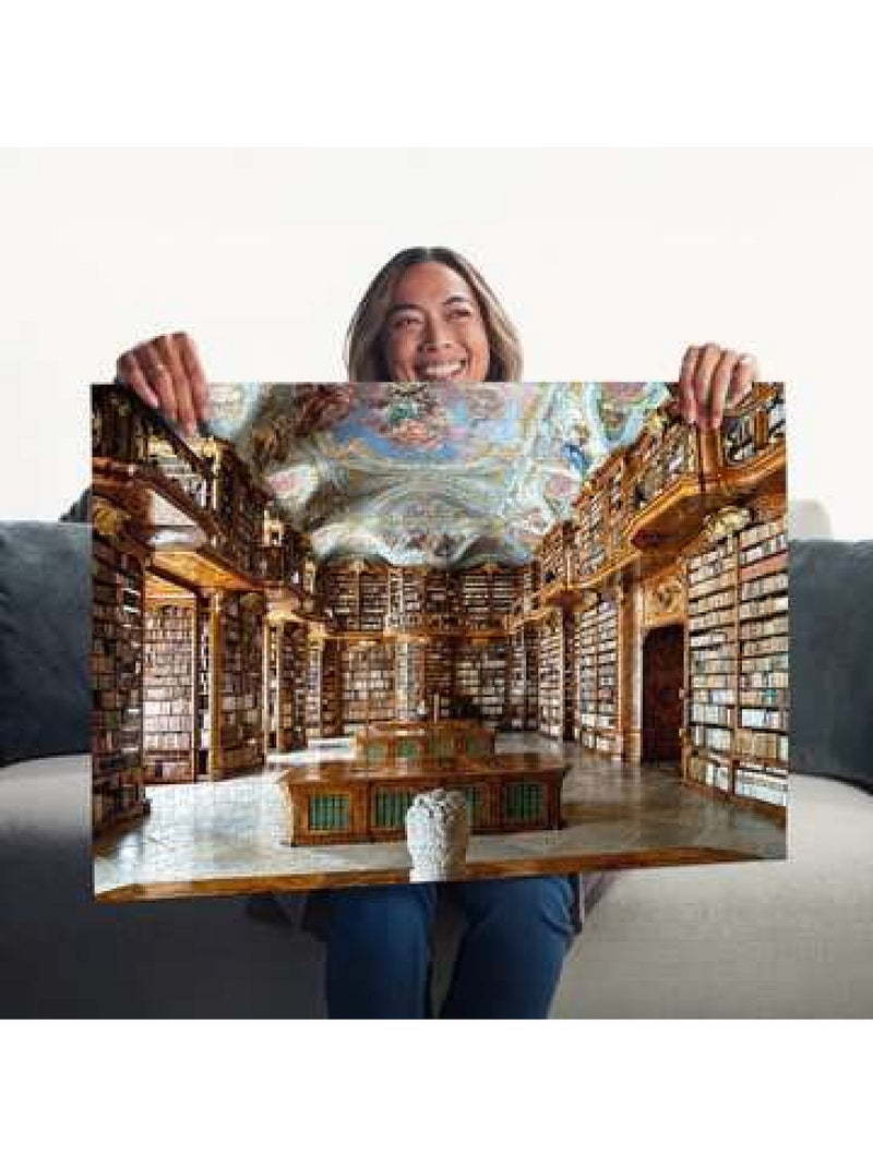 Puzzle bibliothèque de l'abbaye de st florian 1000 pcs N/A - Kiabi