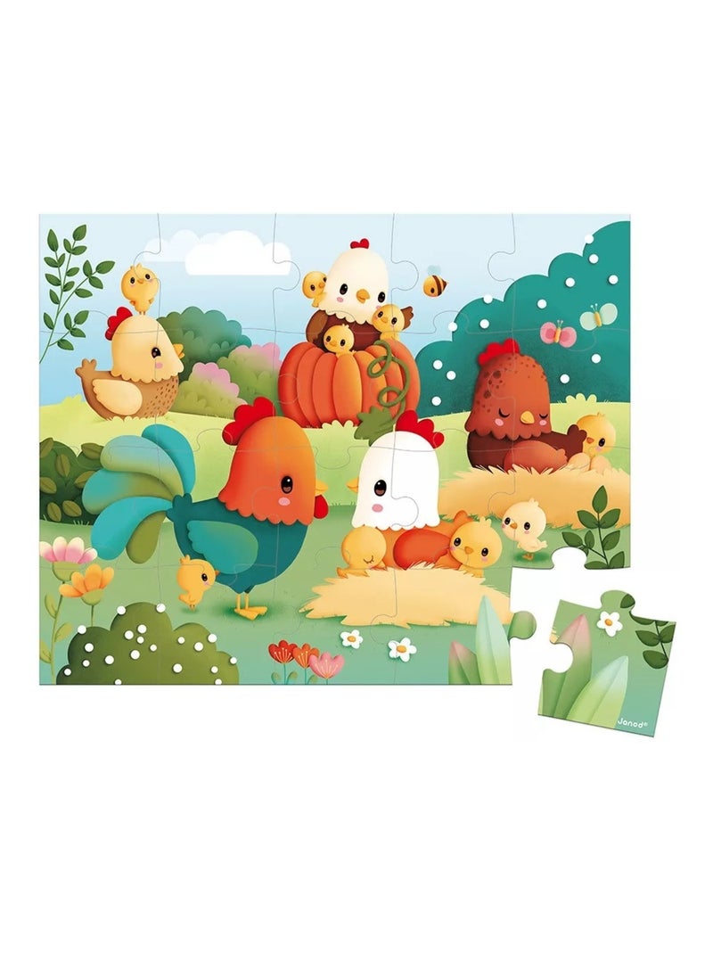 Puzzle Bienvenue à la Basse-cour 20 pcs N/A - Kiabi