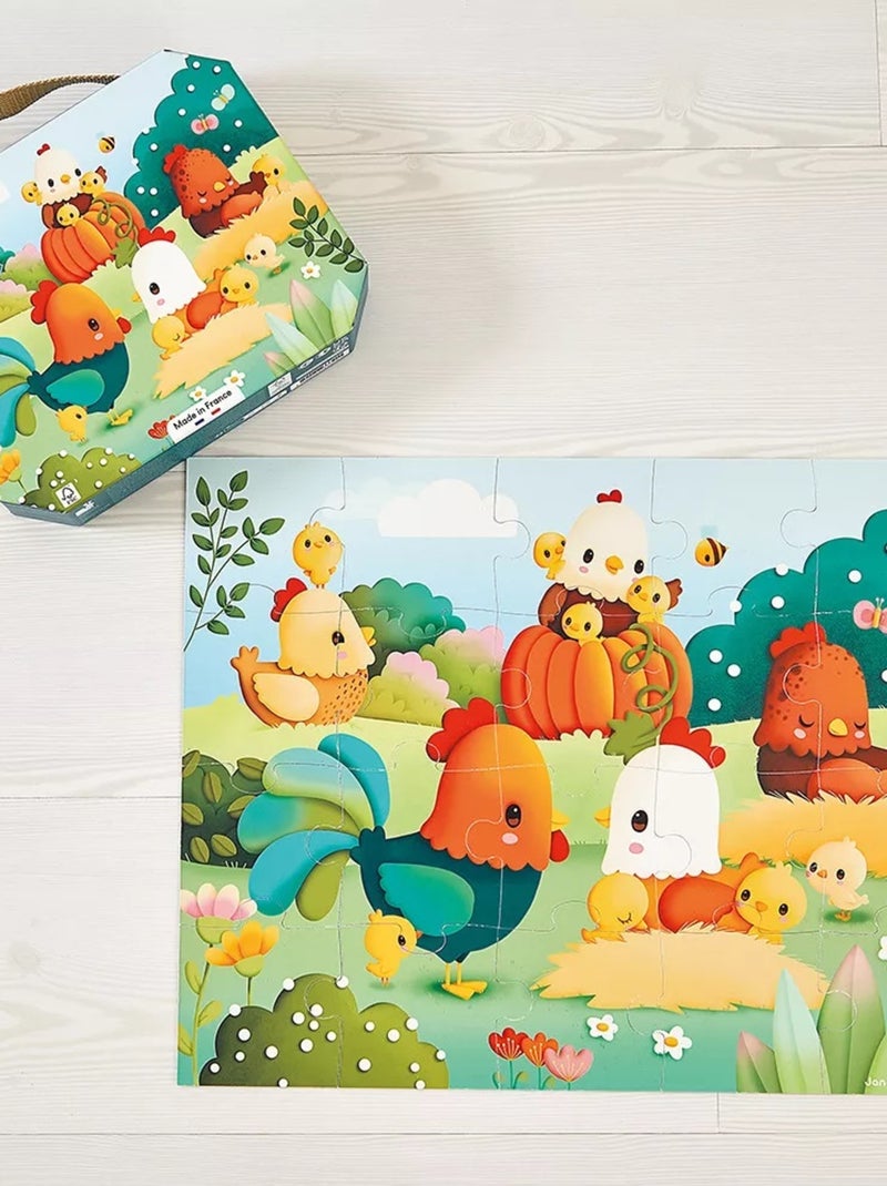 Puzzle Bienvenue à la Basse-cour 20 pcs N/A - Kiabi