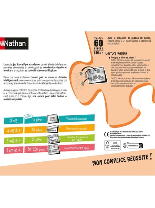 Puzzle Bienvenue au centre équestre 60 pcs - Kiabi
