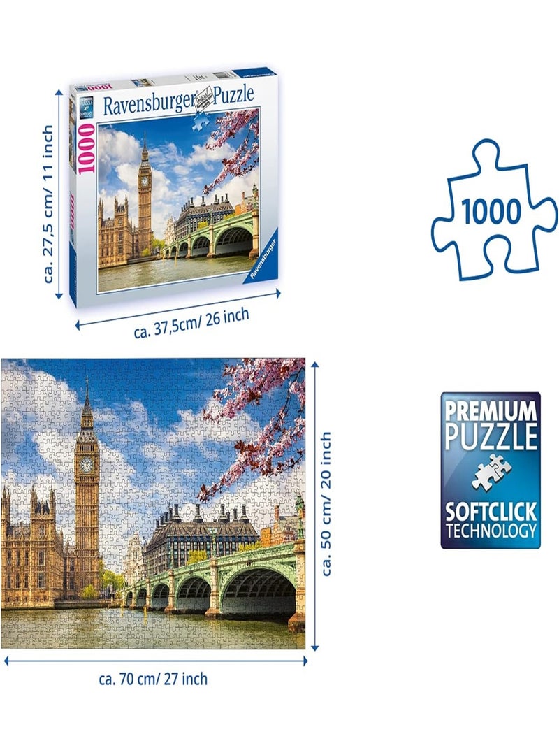 Puzzle Big Ben Londres 1000 pièces N/A - Kiabi