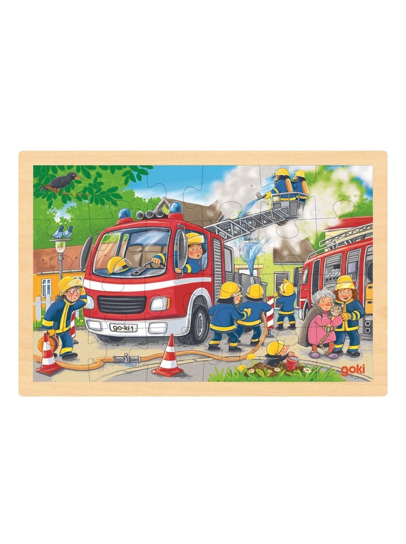 Puzzle brigade de pompiers 24 pcs N/A - Kiabi