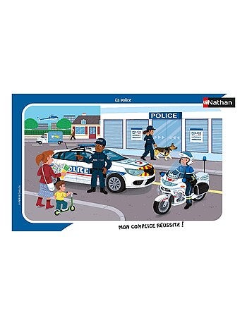 Puzzle cadre 15 pièces : La police - Kiabi