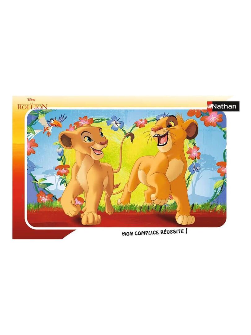 Puzzle cadre 15 pièces : Le Roi Lion Disney : Simba et Nala - N/A - Kiabi -  11.86€