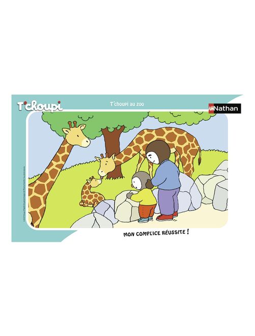 Puzzle cadre 15 pièces : T'choupi au zoo - Kiabi