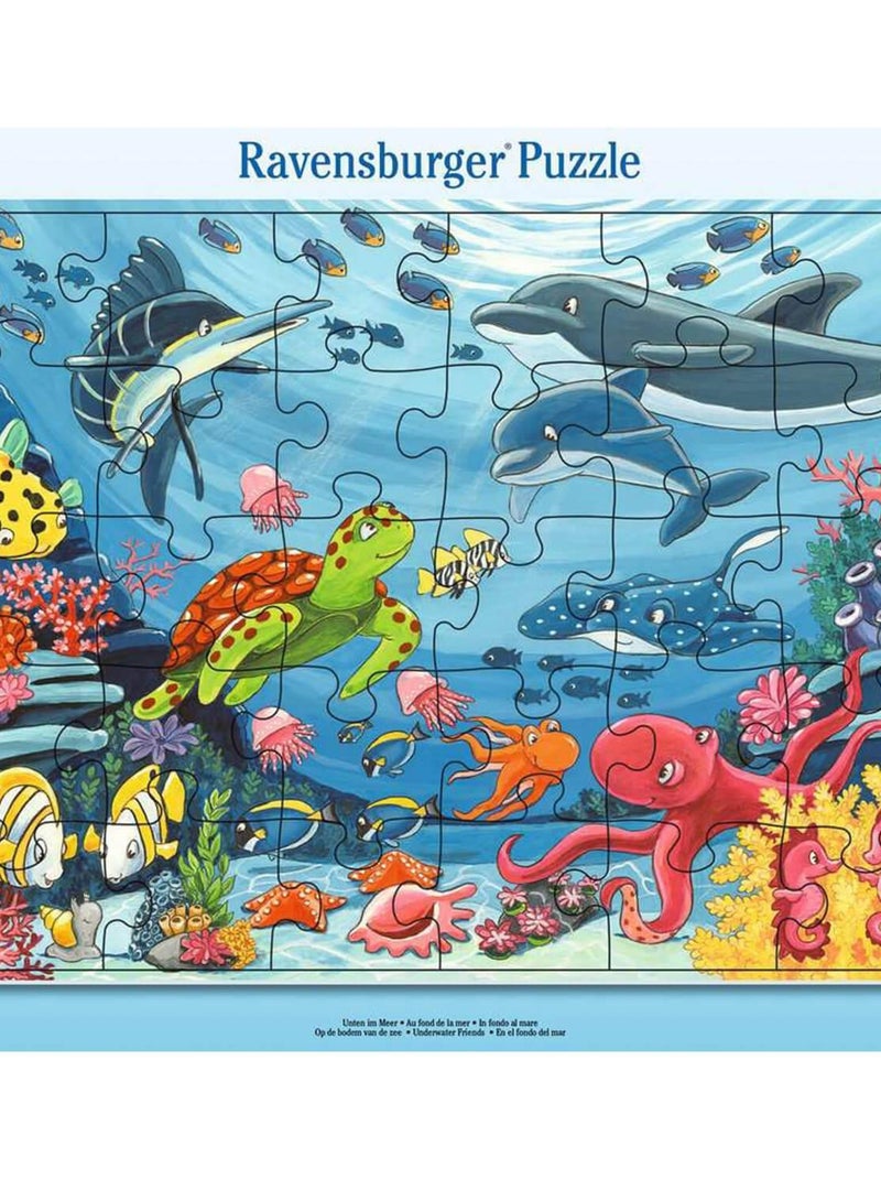 Puzzle cadre 30 pièces : Au fond de la mer N/A - Kiabi