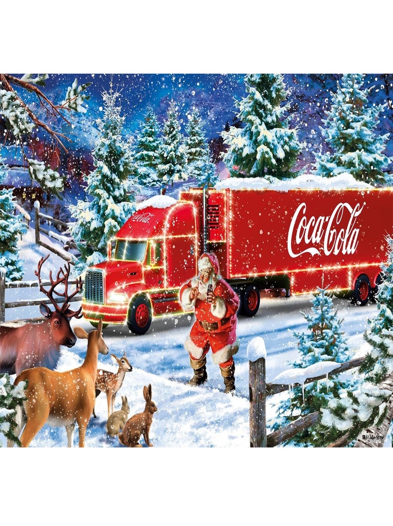 Puzzle Camion de Noël Coca Cola 1000 pcs N/A - Kiabi