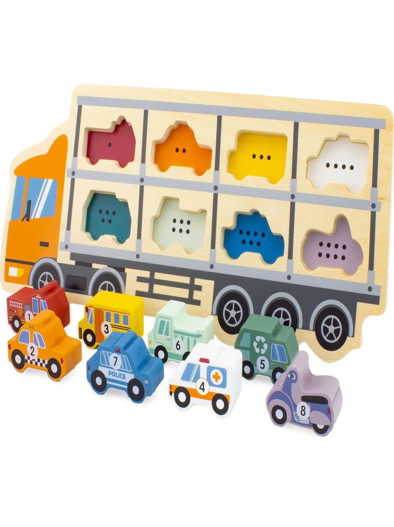 Puzzle camion porte-voitures 8 pcs Beige - Kiabi