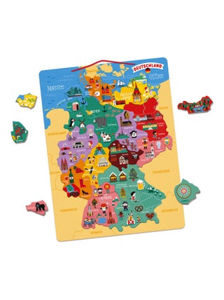 Puzzle carte d'Allemagne magnétique