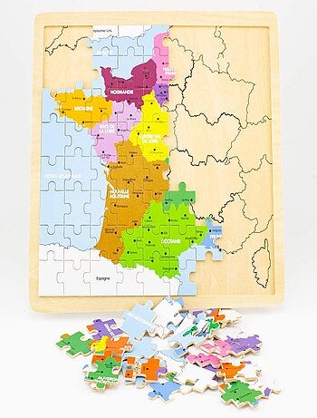 Puzzle carte de France les régions