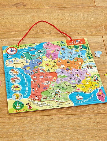 Puzzle carte de France magnétique