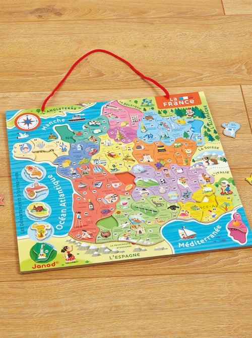 Puzzle carte de France magnétique - Kiabi