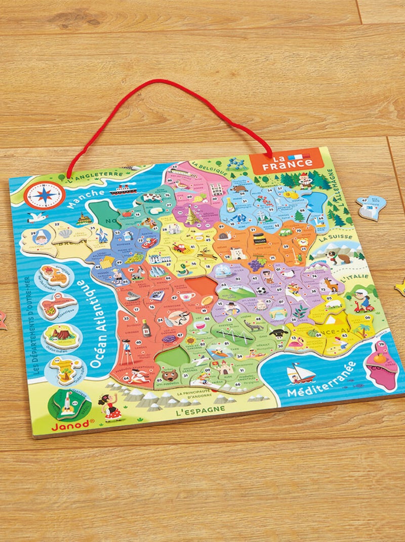 Puzzle carte de France magnétique N/A - Kiabi