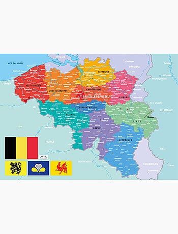 Puzzle Carte de la Belgique
