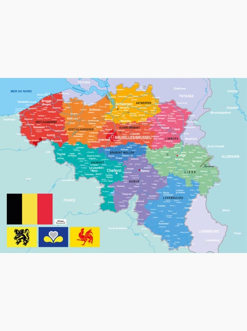 Puzzle Carte de la Belgique - Kiabi