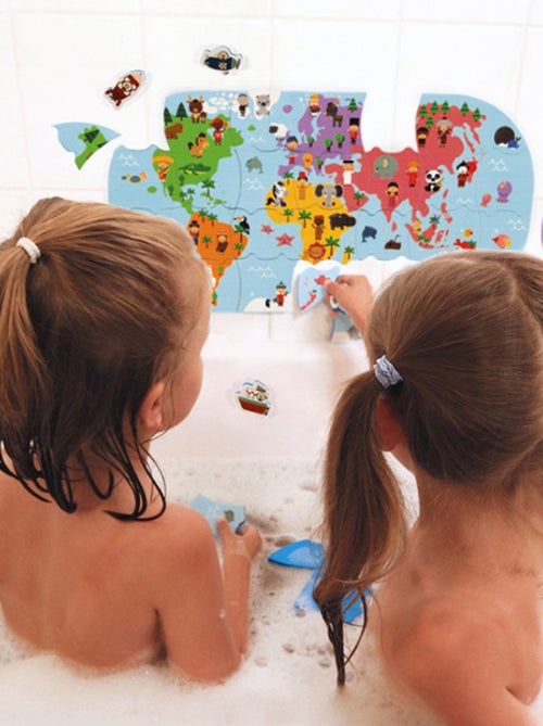 Puzzle carte des explorateurs du bain - Kiabi