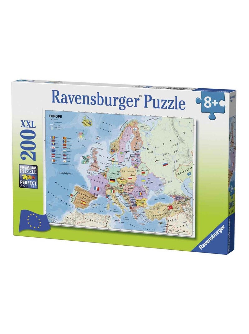 Puzzle Carte d'Europe 200 pcs N/A - Kiabi