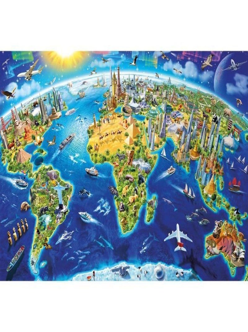 Puzzle Carte du Monde 2000 pièces - Educa - N/A - 0.00€ - Kiabi