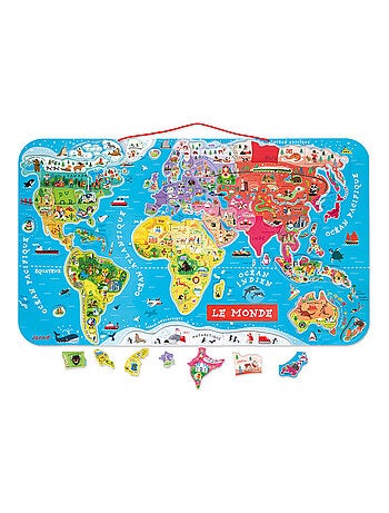Puzzle Carte du Monde magnétique